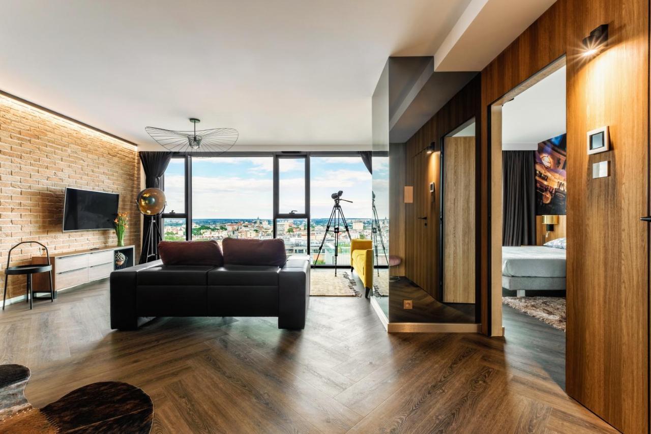 Skyview Suite - Niepowtarzalny Widok I Basen Lublin Kültér fotó
