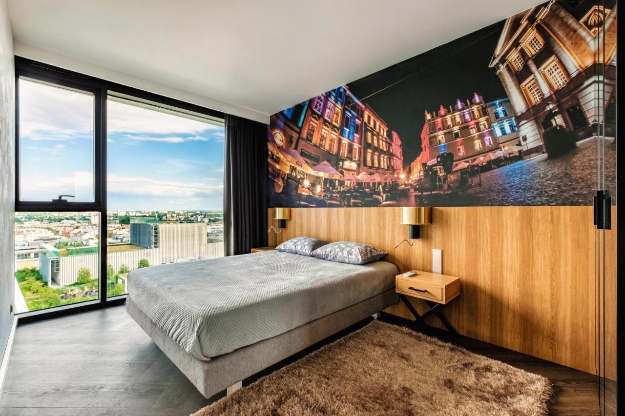 Skyview Suite - Niepowtarzalny Widok I Basen Lublin Kültér fotó